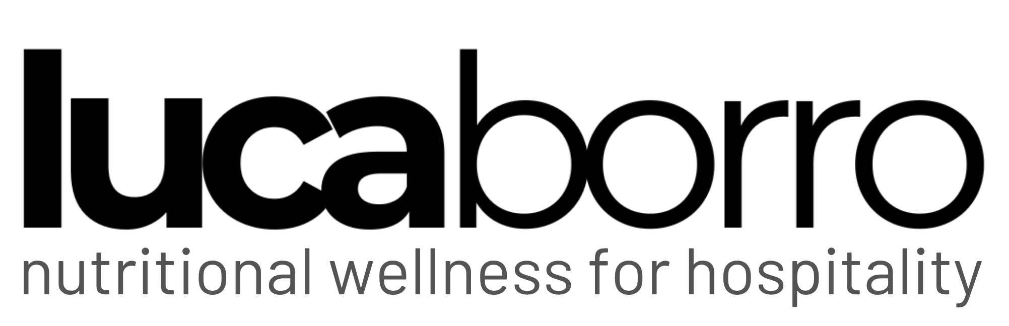 lucaborro — nutritional wellness for hospitality